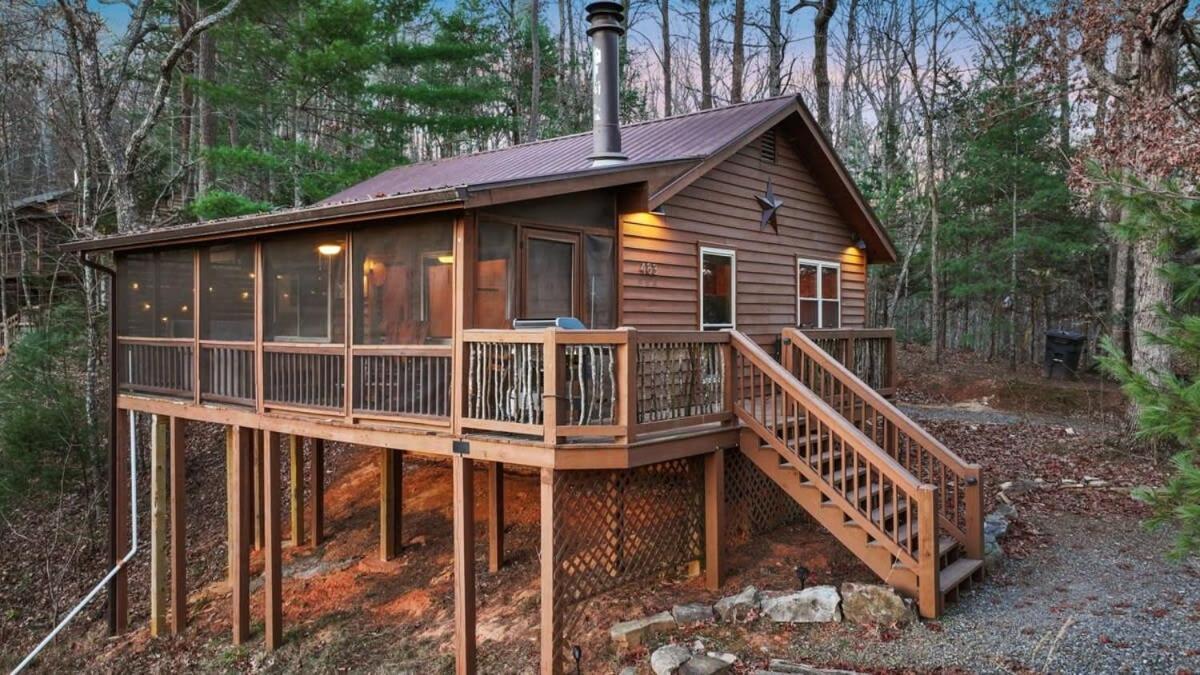 Mountain Views Hot Tub Firepit Close To Town Blue Ridge Esterno foto