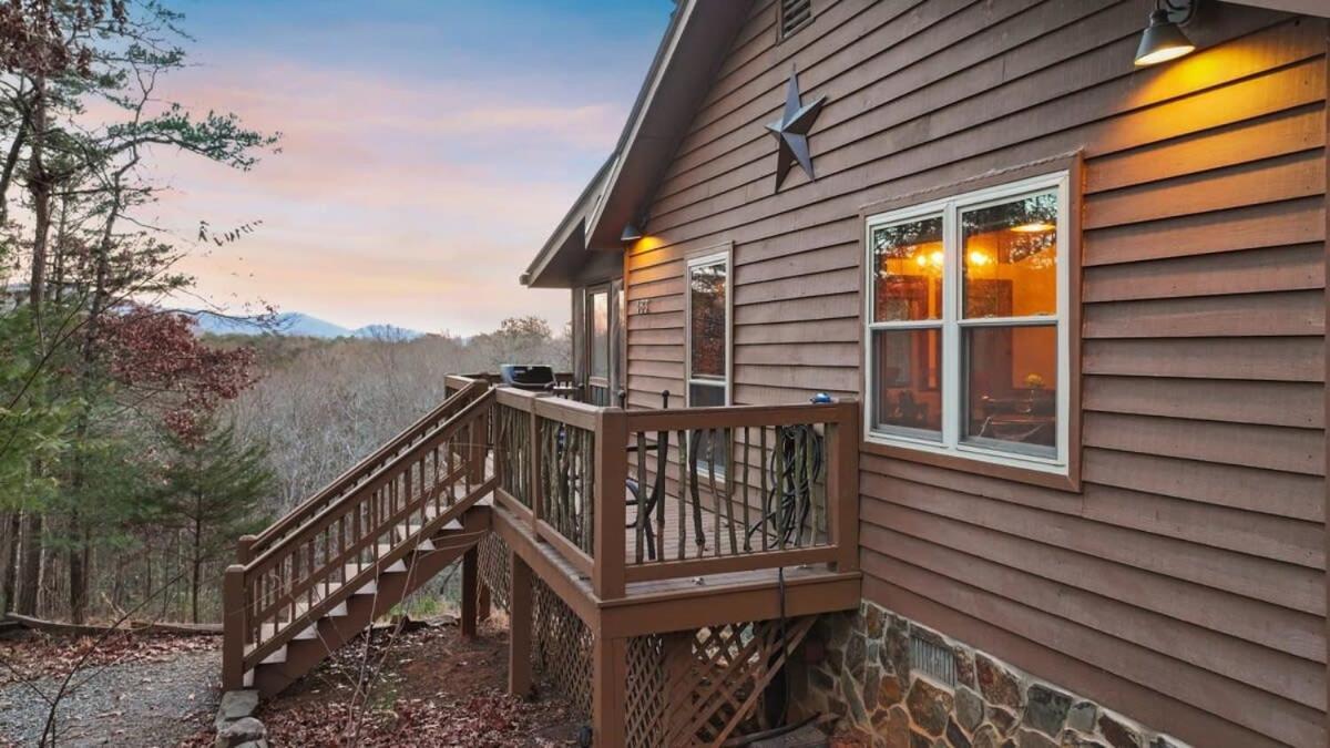 Mountain Views Hot Tub Firepit Close To Town Blue Ridge Esterno foto