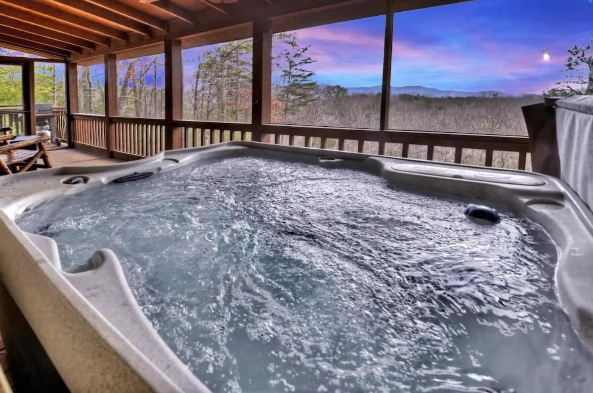 Mountain Views Hot Tub Firepit Close To Town Blue Ridge Esterno foto